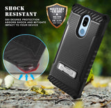 Tri-Shield Rugged Case Cover with Kickstand Lanyard Strap for LG Stylo 5