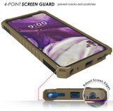 Tri-Shield Rugged Case Cover with Kickstand Lanyard Strap for LG Stylo 5