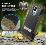 Tri-Shield Rugged Case Cover with Kickstand Lanyard Strap for LG Stylo 5