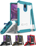 Tri-Shield Rugged Case Cover with Kickstand Lanyard Strap for LG Stylo 5