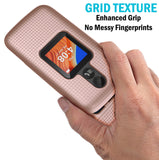 Grid Textured Hard Case Cover for Alcatel TCL Flip 2 (T408DL)