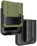 Rugged Case and Belt Clip Holster for Samsung Galaxy Z Flip 4 5G