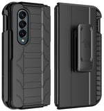 Rugged Case + Holster with Stand and S Pen Holder for Galaxy Z Fold 4