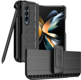 Rugged Case + Holster with Stand and S Pen Holder for Galaxy Z Fold 4
