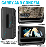 Rugged Case + Holster with Stand and S Pen Holder for Galaxy Z Fold 4