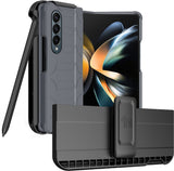 Rugged Case + Holster with Stand and S Pen Holder for Galaxy Z Fold 4