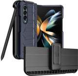 Rugged Case + Holster with Stand and S Pen Holder for Galaxy Z Fold 4