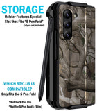 Rugged Case + Holster Belt Clip with Stand and S Pen Holder for Galaxy Z Fold 5