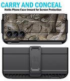 Rugged Case + Holster Belt Clip with Stand and S Pen Holder for Galaxy Z Fold 5