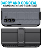 Rugged Case + Holster Belt Clip with Stand and S Pen Holder for Galaxy Z Fold 5