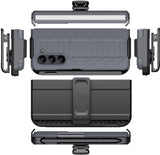 Rugged Case + Holster Belt Clip with Stand and S Pen Holder for Galaxy Z Fold 5
