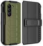 Rugged Case + Holster Belt Clip with Stand and S Pen Holder for Galaxy Z Fold 5