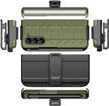 Rugged Case + Holster Belt Clip with Stand and S Pen Holder for Galaxy Z Fold 5
