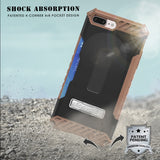 TRI-SHIELD CASE STAND CARD SLOT COVER STRAP BELT CLIP FOR iPHONE 8 PLUS, 7PLUS
