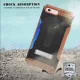 Tri-Shield Rugged Case Stand Card Slot Strap and Belt Clip for iPhone 8, 7