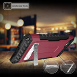 Tri-Shield Rugged Case Stand Card Slot Strap and Belt Clip for iPhone 8, 7