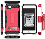Tri-Shield Rugged Case Stand Card Slot Strap and Belt Clip for iPhone 8, 7