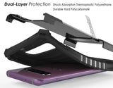 Rugged Tri-Shield Case Cover Kickstand Lanyard Strap for Samsung Galaxy S10 Plus