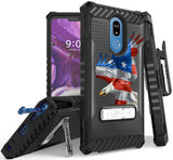 Rugged Case + Belt Clip Combo for LG Stylo 5 - Patriotic Series