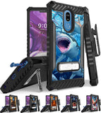 Rugged Case + Belt Clip Combo for LG Stylo 5 - Fierce Creatures