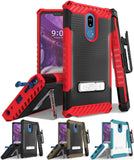 Tri-Shield Rugged Case Cover + Belt Clip Holster + Lanyard Strap for LG Stylo 5
