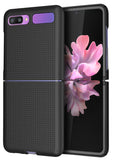 Grid Texture Hard Case Slim Cover for Samsung Galaxy Z Flip 5G SM-F700, SM-F707