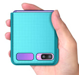 Grid Texture Hard Case Slim Cover for Samsung Galaxy Z Flip 5G SM-F700, SM-F707