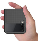 Grid Textured Hard Case Slim Phone Cover for Samsung Galaxy Z Flip 3 5G Flip3