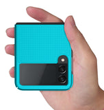 Grid Textured Hard Case Slim Phone Cover for Samsung Galaxy Z Flip 3 5G Flip3