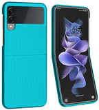 Grid Textured Hard Case Slim Phone Cover for Samsung Galaxy Z Flip 3 5G Flip3