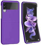 Grid Textured Hard Case Slim Phone Cover for Samsung Galaxy Z Flip 3 5G Flip3