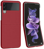 Grid Textured Hard Case Slim Phone Cover for Samsung Galaxy Z Flip 3 5G Flip3