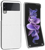 Grid Textured Hard Case Slim Phone Cover for Samsung Galaxy Z Flip 3 5G Flip3
