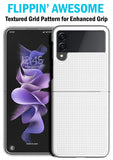 Grid Textured Hard Case Slim Phone Cover for Samsung Galaxy Z Flip 3 5G Flip3