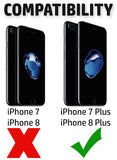 PureGear DualTek Pro Navy Blue Case + Tempered Glass for iPhone 7 Plus, 8 Plus