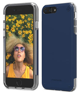 PureGear DualTek Pro Matte Navy Blue Case Cover for Apple iPhone 7 Plus, 8 Plus