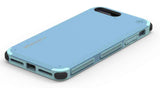 PureGear Soft Blue Dualtek Case Cover + Tempered Glass for iPhone 8 Plus, 7 Plus