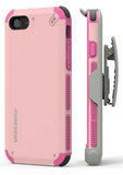 PureGear Pink Dualtek Extreme Rugged Case + Belt Clip for iPhone 7 Plus, 8 Plus