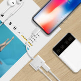 Listen/Charge Lightning 3.5mm Stereo Adapter for iPhone X XR Xs Max 7 8 Plus