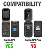 Black Belt Clip Holster Carrying Case Stand for Sonim XP3 Phone (XP3800)