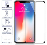 FULL SIZE HARD TEMPERED GLASS SCREEN PROTECTOR SAVER FOR APPLE iPHONE X / 10