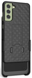 Textured Hard Case Cover Stand and Belt Clip Holster for Samsung Galaxy S21 FE
