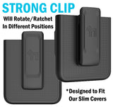 Belt Clip Holster for Samsung Galaxy Z Flip 3 Phone (ONLY FOR USE W/ SLIM CASE)