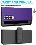 Hard Case and Belt Clip Holster for Samsung Galaxy Z Fold 3 5G