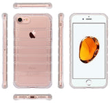 Clear Airbag Cushion TPU Flexible Grip Case Cover for iPhone SE 2022/2020, 8, 7
