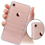 Clear Airbag Cushion TPU Flexible Grip Case Cover for iPhone SE 2022/2020, 8, 7