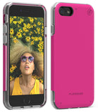 PureGear DualTek Pro Matte Magenta Pink Case Cover for iPhone SE 2022/2020, 8, 7