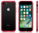 Magnetic Snap Case Cover Clear Hard Tempered Glass Back for Apple iPhone 8/7