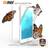 Tri-Max Clear Screen Guard TPU Full Body Wrap Case Cover for iPhone 8, iPhone 7