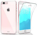 Tri-Max Clear Screen Guard TPU Full Body Wrap Case Cover for iPhone 8, iPhone 7